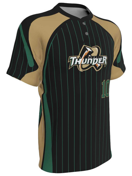 Juice Series - "Diamond" Custom Sublimated Two Button Baseball Jersey 2 Buttons All Sports Uniforms