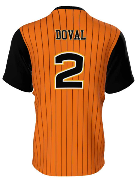 Juice Series - "Slugger 2" Custom Sublimated Two Button Baseball Jersey 2 Buttons All Sports Uniforms