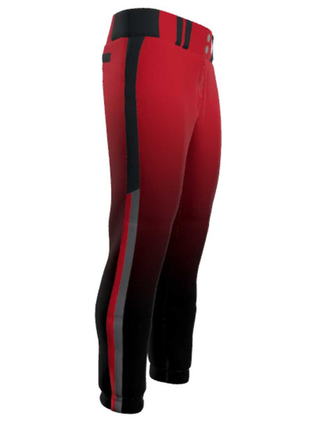 Juice Series - Womens/Girls "Dinger 2 - Gradient" Custom Sublimated Softball Pants Mid-Calf Softball Pants All Sports Uniforms