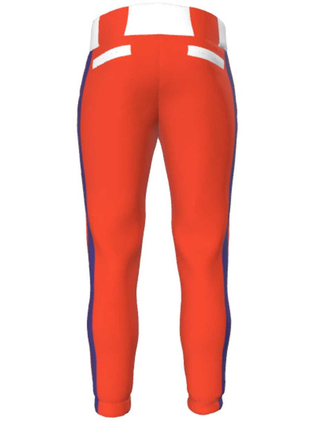 Juice Series - Womens/Girls "Effort 2 - Two Stripes" Custom Sublimated Softball Pants Mid-Calf Softball Pants All Sports Uniforms