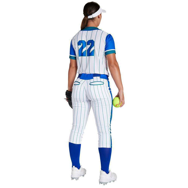 Juice Series - Womens/Girls "Southpaw 2 - Glitch" Custom Sublimated Softball Pants Mid-Calf Softball Pants All Sports Uniforms