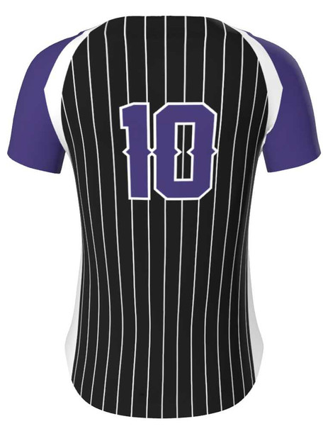 Juice Series - "Base Hitter" Custom Sublimated Button Front Softball Jersey Button Front Jerseys All Sports Uniforms