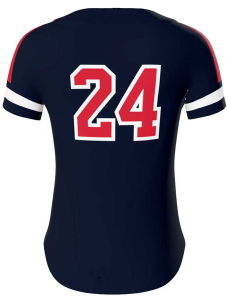 Juice Series - "Breaker" Custom Sublimated Button Front Softball Jersey Button Front Jerseys All Sports Uniforms
