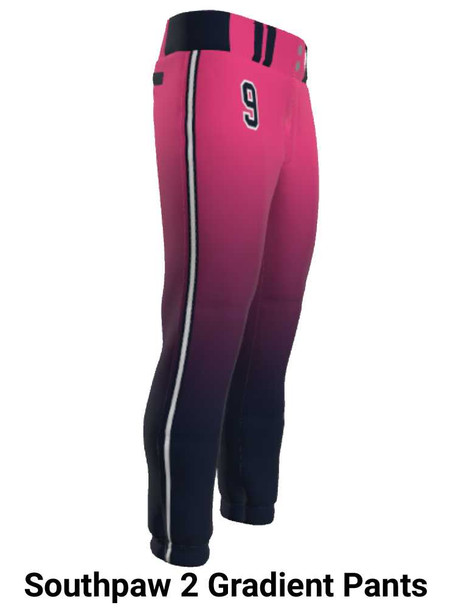 Juice Series - "Closer Gradient" Custom Sublimated Button Front or Faux Front Softball Set Juice Button Front Sets All Sports Uniforms