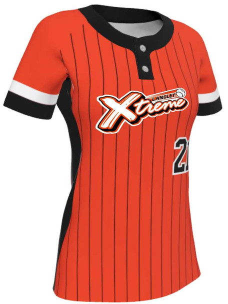 Juice Series - Premium "Champion" Custom Sublimated 2 Button Softball Jersey 2 Button Jerseys All Sports Uniforms