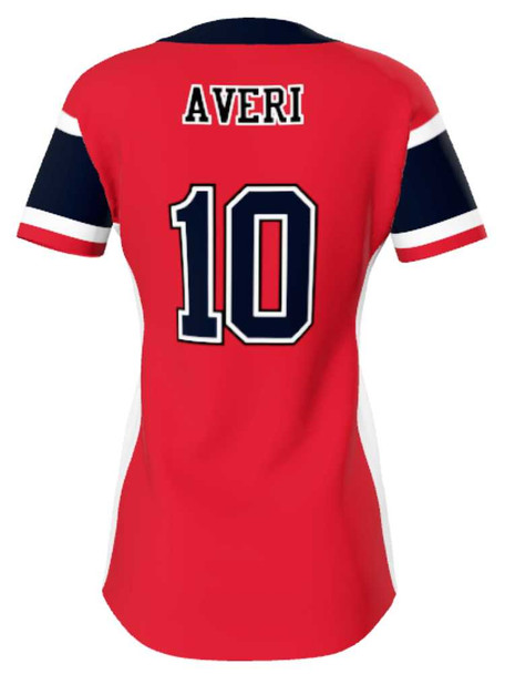 Juice Series - Premium "Throwback" Custom Sublimated 2 Button Softball Jersey 2 Button Jerseys All Sports Uniforms