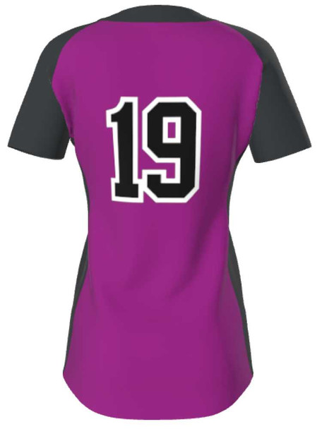 Juice Series - Premium "Curve" Custom Sublimated 2 Button Softball Jersey 2 Button Jerseys All Sports Uniforms