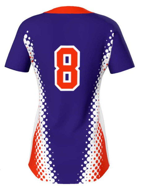 Juice Series - Premium " Supernova" Custom Sublimated 2 Button Softball Jersey 2 Button Jerseys All Sports Uniforms