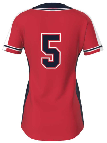 Juice Series - Premium "Infield" Custom Sublimated 2 Button Softball Jersey 2 Button Jerseys All Sports Uniforms