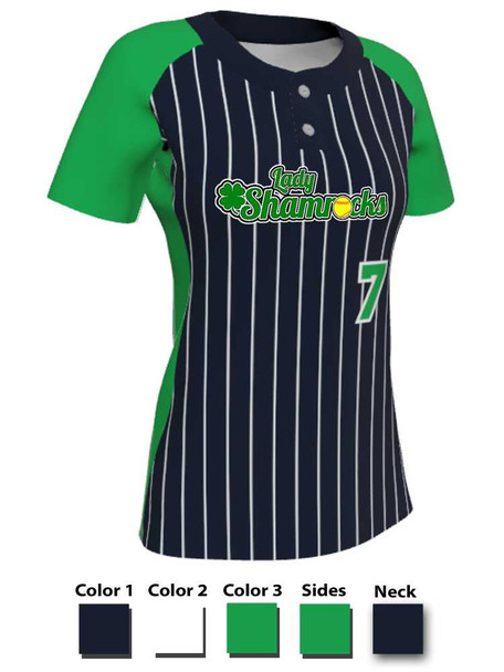 Juice Series - Premium "Slugger 2" Custom Sublimated 2 Button Softball Set 2 Button Sets All Sports Uniforms