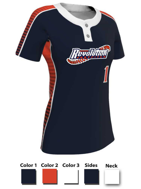 Juice Series - Premium "Utility" Custom Sublimated 2 Button Softball Set 2 Button Sets All Sports Uniforms