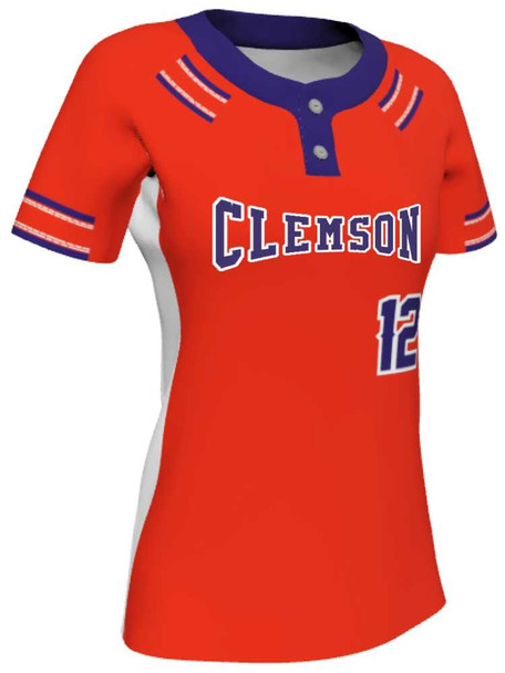 Juice Series - Premium "Down Two" Custom Sublimated 2 Button Softball Set 2 Button Sets All Sports Uniforms