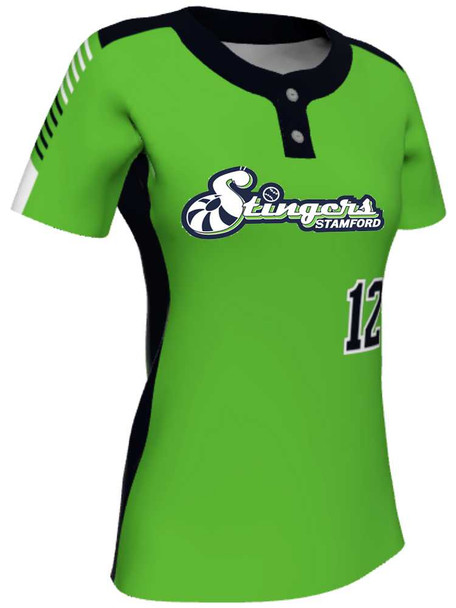 Juice Series - Premium "Crosshatch" Custom Sublimated 2 Button Softball Set 2 Button Sets All Sports Uniforms