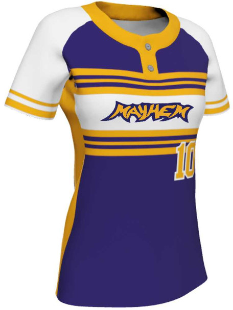 Juice Series - Premium "Enclose" Custom Sublimated 2 Button Softball Set 2 Button Sets All Sports Uniforms