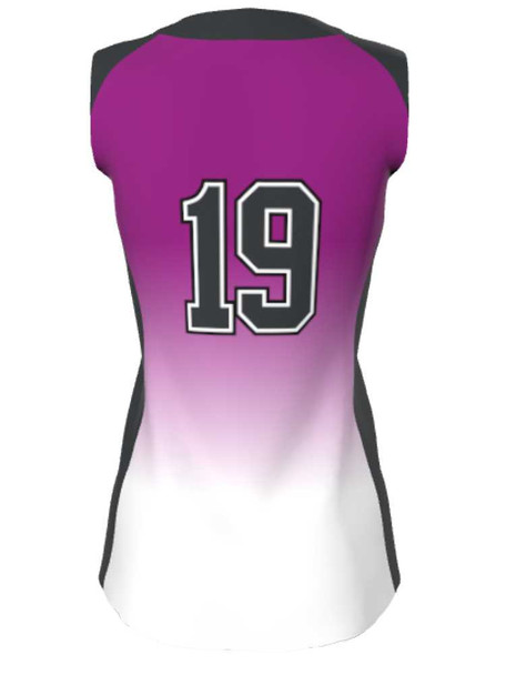 Juice Series - Premium "Curve Gradient" Custom Sublimated Sleveless 2 Button Softball Jersey 2 Button All Sports Uniforms
