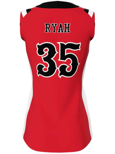 Juice Series - Premium "Platoon" Custom Sublimated Sleveless 2 Button Softball Jersey 2 Button All Sports Uniforms