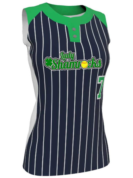 Juice Series - Premium "Slugger 2" Custom Sublimated Sleveless 2 Button Softball Jersey 2 Button All Sports Uniforms