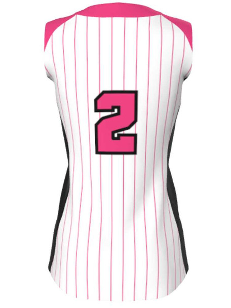 Juice Series - Premium "Slugger" Custom Sublimated Sleveless 2 Button Softball Jersey 2 Button All Sports Uniforms
