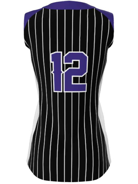Juice Series - Premium "Base Hitter" Custom Sublimated Sleeveless 2 Button Softball Set 2 Button All Sports Uniforms