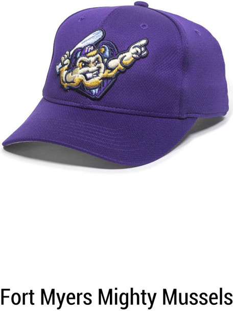 MiLB Polyester Velcro Adjustable Replica Caps Caps All Sports Uniforms