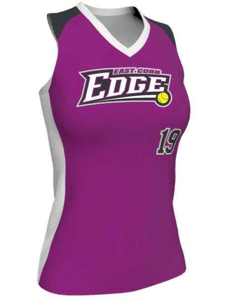 Juice Series - Premium "Curve" Custom Sublimated Racerback Softball Jersey Racerback All Sports Uniforms