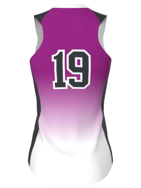 Juice Series - Premium "Curve Gradient" Custom Sublimated Racerback Softball Jersey Racerback All Sports Uniforms