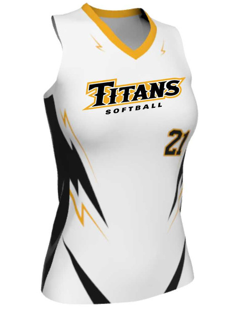 Juice Series - Premium "Drive" Custom Sublimated Racerback Softball Jersey Racerback All Sports Uniforms