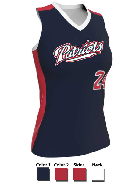 Juice Series - Premium "Breaker" Custom Sublimated Racerback Softball Set Racerback All Sports Uniforms