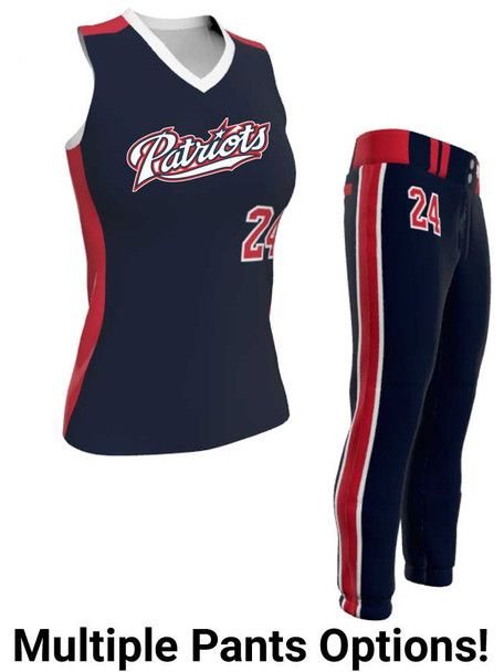 Juice Series - Premium "Breaker" Custom Sublimated Racerback Softball Set Racerback All Sports Uniforms