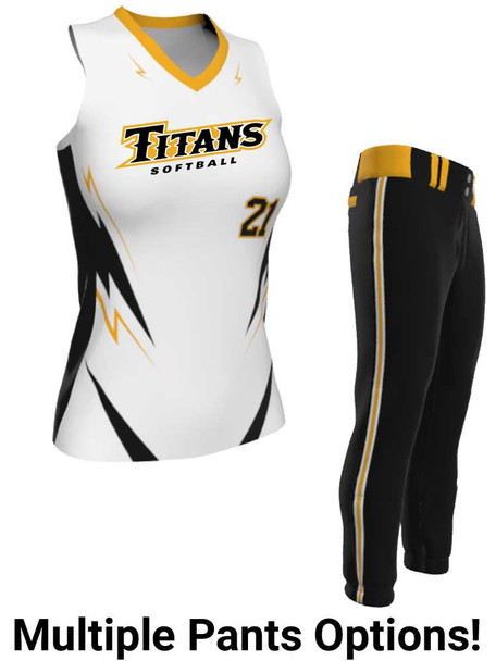 Juice Series - Premium "Drive" Custom Sublimated Racerback Softball Set Racerback All Sports Uniforms