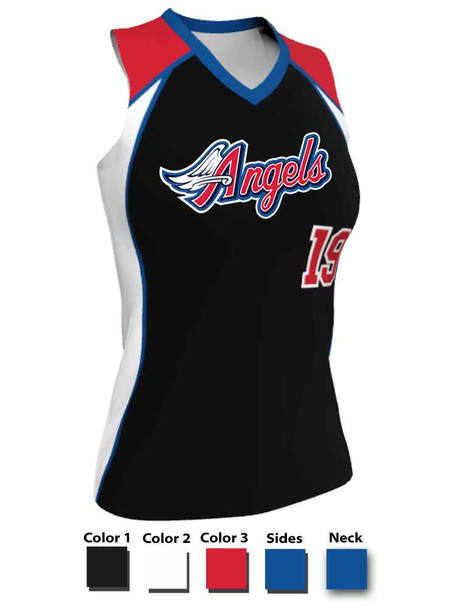 Juice Series - Premium "Stunner" Custom Sublimated Racerback Softball Set Racerback All Sports Uniforms