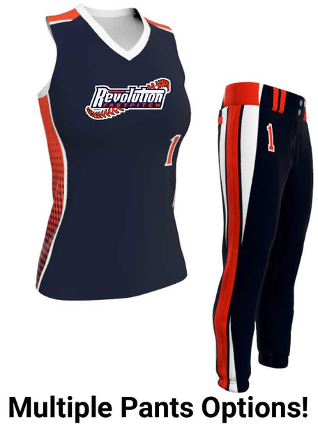Juice Series - Premium "Utility" Custom Sublimated Racerback Softball Set Racerback All Sports Uniforms