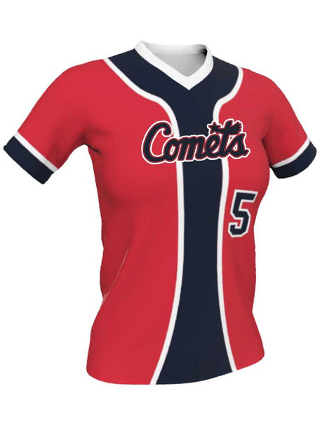 Quick Ship Juice Series "Backstop" Custom Sublimated Softball Jersey Quick Ship Jerseys - 5 Days All Sports Uniforms