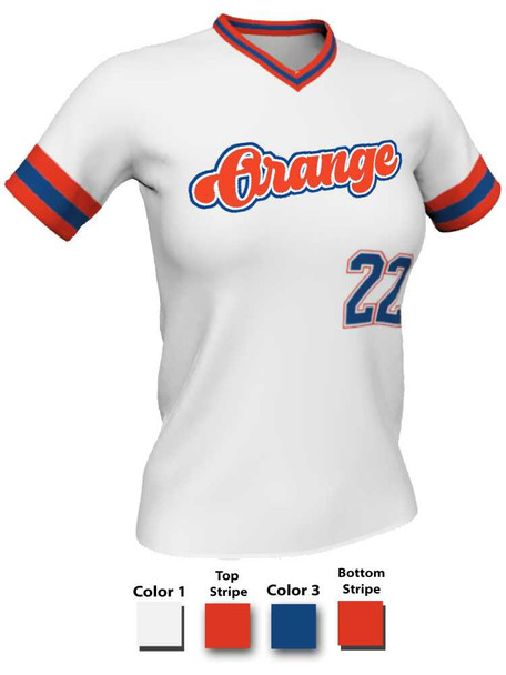Quick Ship Juice Series "Brooklyn" Custom Sublimated Softball Jersey Quick Ship Jerseys - 5 Days All Sports Uniforms