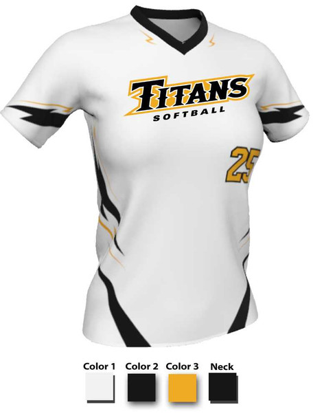Quick Ship Juice Series "Drive" Custom Sublimated Softball Jersey Quick Ship Jerseys - 5 Days All Sports Uniforms