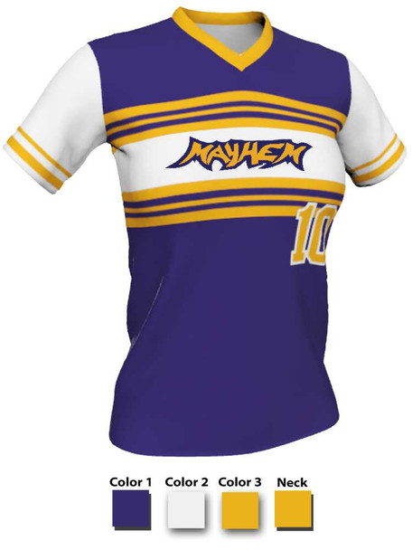 Quick Ship Juice Series "Enclose" Custom Sublimated Softball Jersey Quick Ship Jerseys - 5 Days All Sports Uniforms