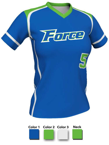 Quick Ship Juice Series "Pick Off" Custom Sublimated Softball Jersey Quick Ship Jerseys - 5 Days All Sports Uniforms