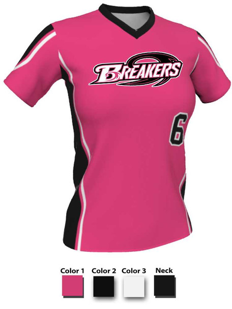 Quick Ship Juice Series "Round Third" Custom Sublimated Softball Jersey Quick Ship Jerseys - 5 Days All Sports Uniforms