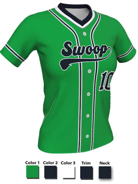 Quick Ship Juice Series "Southpaw" Custom Sublimated Softball Jersey Quick Ship Jerseys - 5 Days All Sports Uniforms