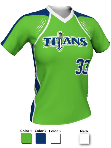 Quick Ship Juice Series "Torrent" Custom Sublimated Softball Jersey Quick Ship Jerseys - 5 Days All Sports Uniforms