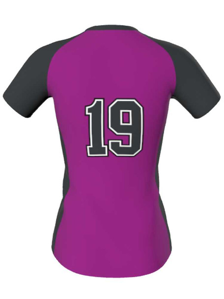 Control Series Premium "Curve" Custom Sublimated V Neck Softball Jersey Premium Softball Vnecks All Sports Uniforms