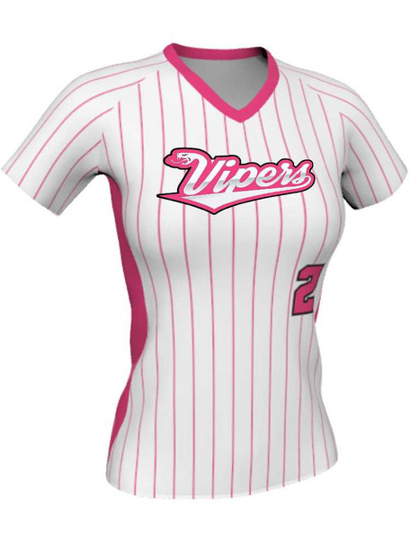 Control Series Premium "Slugger" Custom Sublimated V Neck Softball Jersey Premium Softball Vnecks All Sports Uniforms