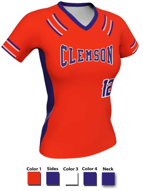 Control Series - Premium "Down Two" Custom Sublimated V Neck Softball Set Control Series V Neck - Crew Sets All Sports Uniforms