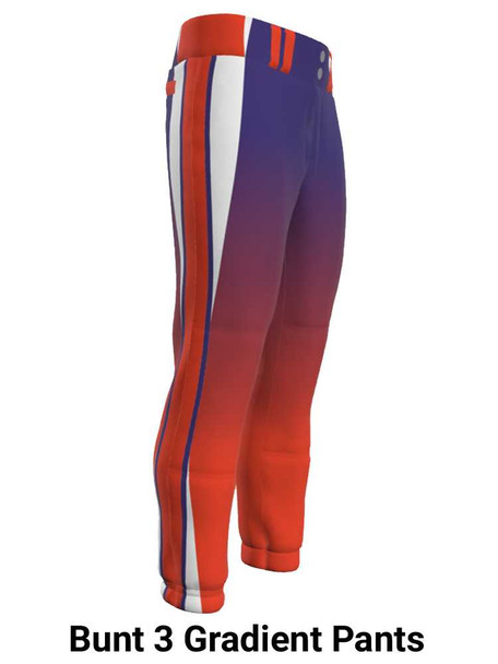 Control Series - Premium "Down Two Gradient" Custom Sublimated V Neck Softball Set Control Series V Neck - Crew Sets All Sports Uniforms