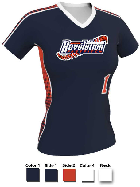 Control Series - Premium "Utility" Custom Sublimated V Neck Softball Set Control Series V Neck - Crew Sets All Sports Uniforms