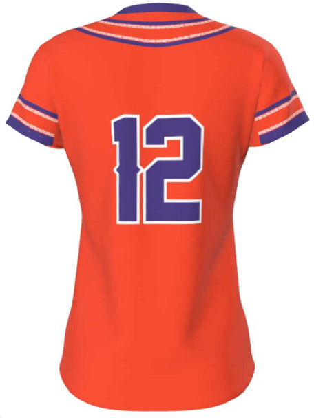 Quick Ship - "Down Two" Custom Sublimated Cap Sleeve Softball Jersey Quick Ship Jerseys - 5 Days All Sports Uniforms