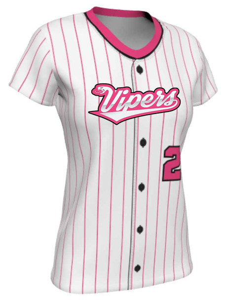 Quick Ship - "Slugger" Custom Sublimated Cap Sleeve Softball Jersey Quick Ship Jerseys - 5 Days All Sports Uniforms