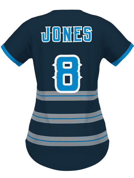 Control Series Premium "Blaze" Custom Sublimated 2 Button Softball Jersey