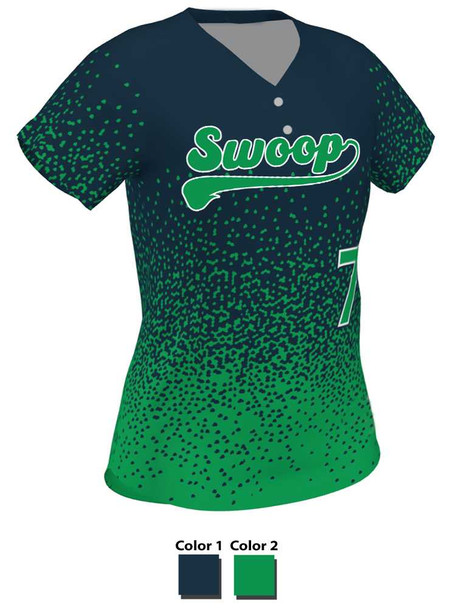 Control Series Premium "Dugout" Custom Sublimated 2 Button Softball Jersey 2 Button Jerseys All Sports Uniforms