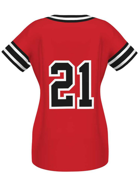 Control Series Premium "Rebel" Custom Sublimated 2 Button Softball Jersey 2 Button Jerseys All Sports Uniforms